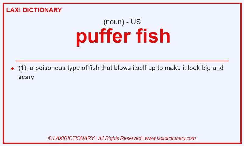 Definition puffer fish in American English