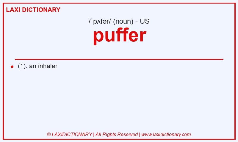 Definition puffer in American English