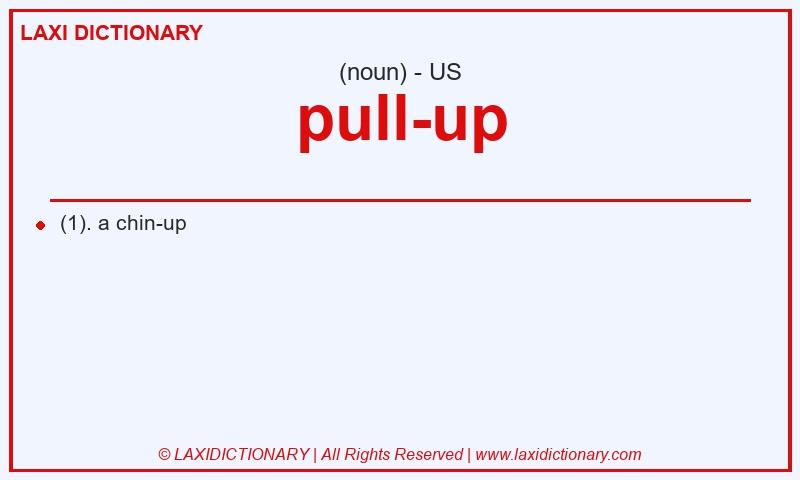 Definition pull-up in American English