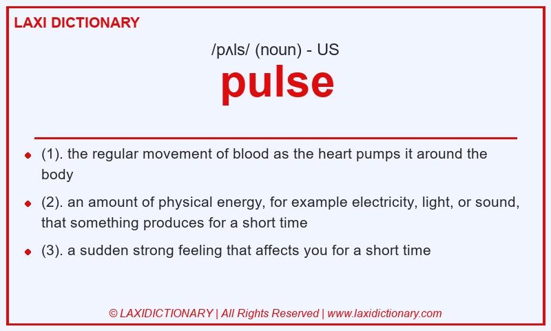 Definition pulse in American English