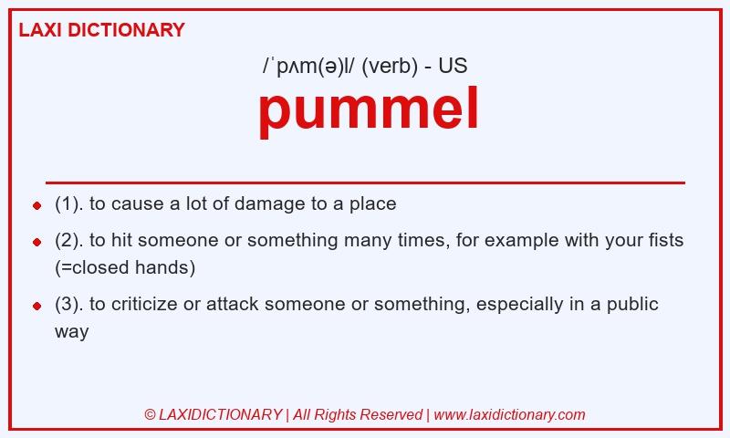 Definition pummel in American English