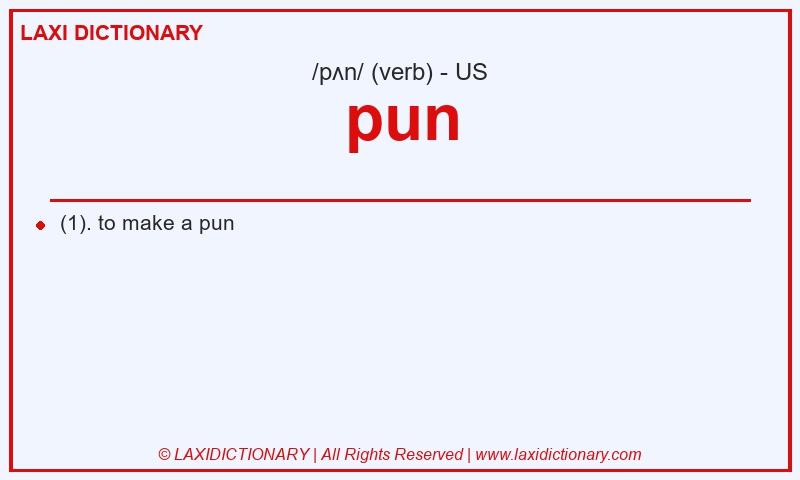 Definition pun in American English