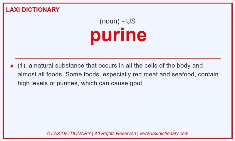 Definition purine in American English