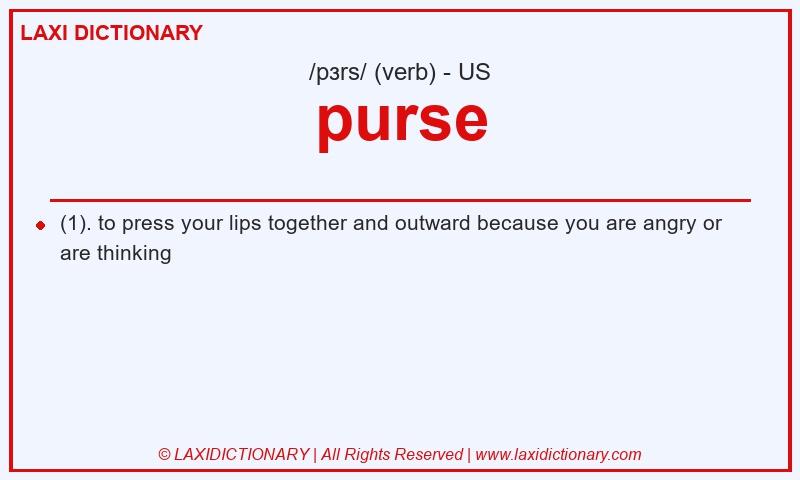Definition purse in American English