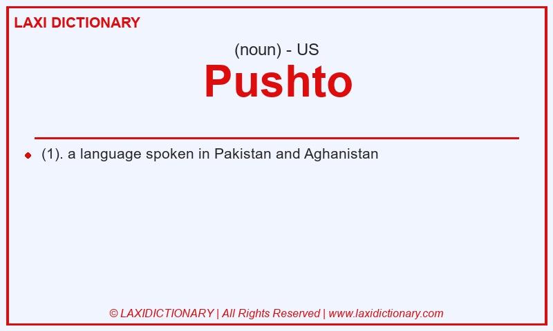 Definition Pushto in American English