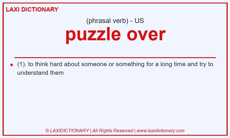 Definition puzzle over in American English