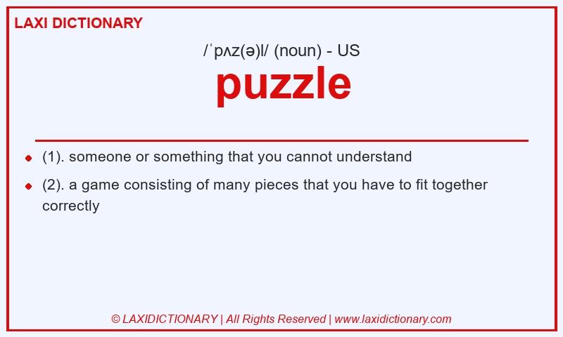 Definition puzzle in American English