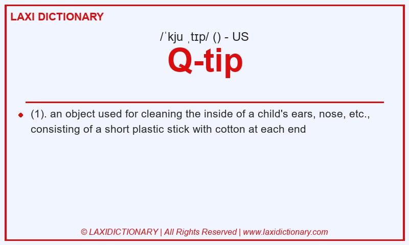 Definition Q-tip in American English