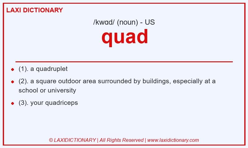 Definition quad in American English