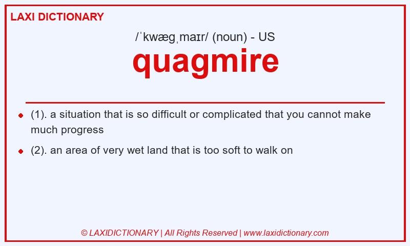 Definition quagmire in American English