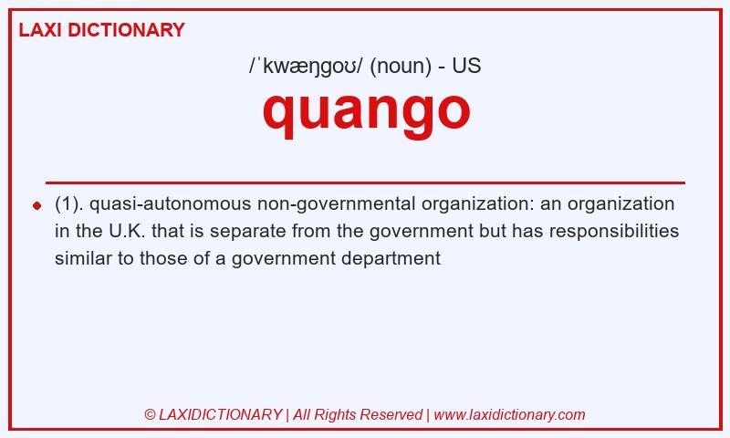 Definition quango in American English