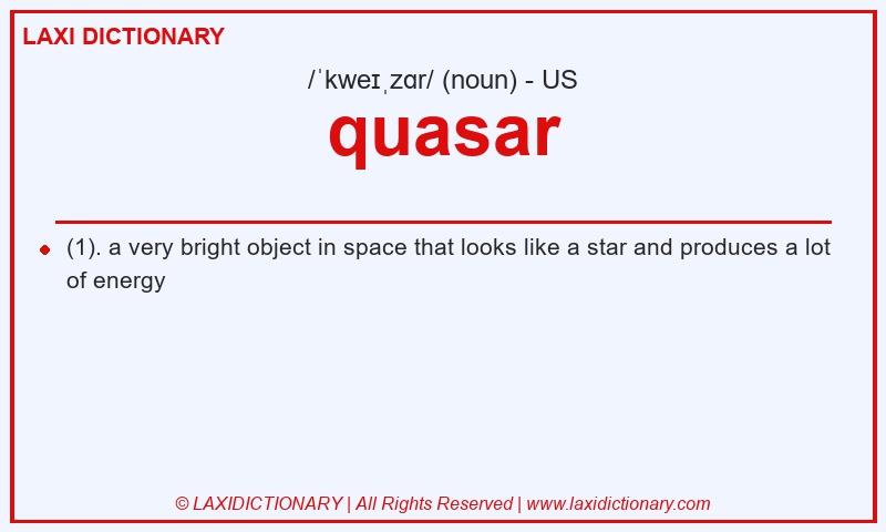 Definition quasar in American English