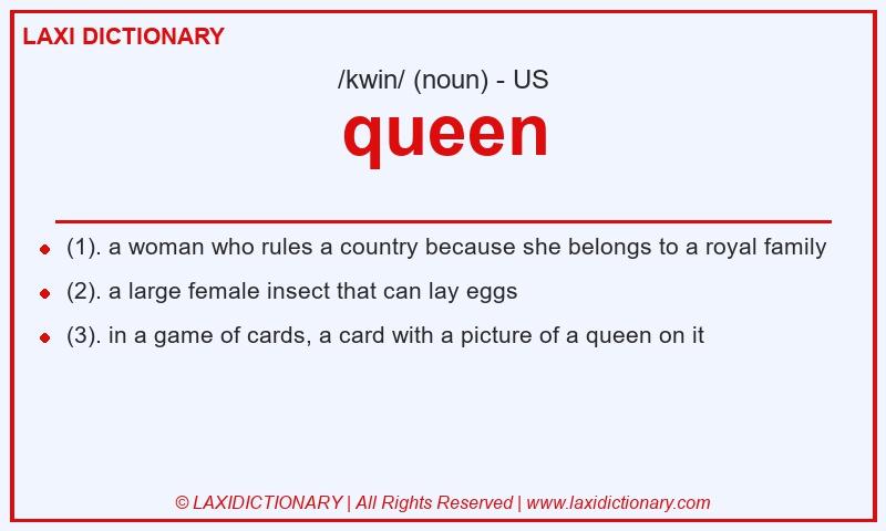 Definition queen in American English