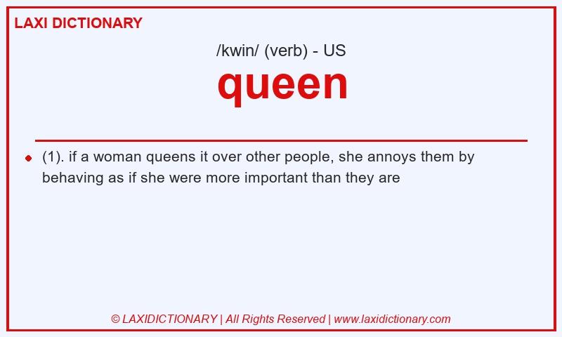 Definition queen in American English
