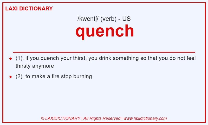 Definition quench in American English