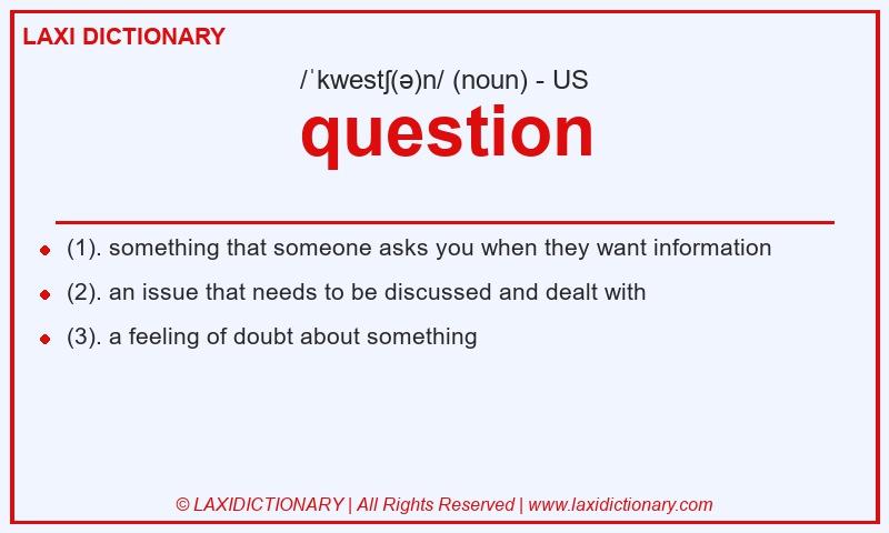 Definition question in American English