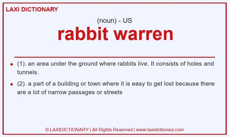 Definition rabbit warren in American English