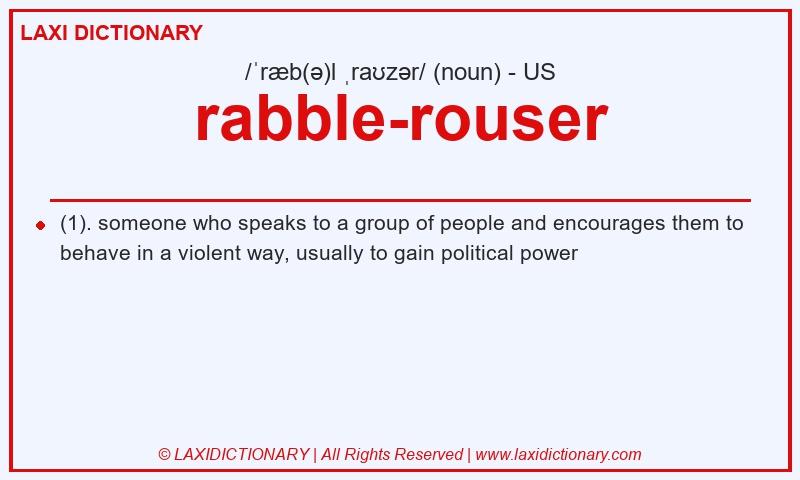 Definition rabble-rouser in American English