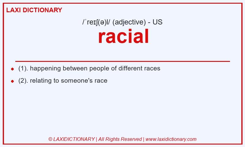 Definition racial in American English