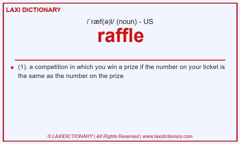Definition raffle in American English