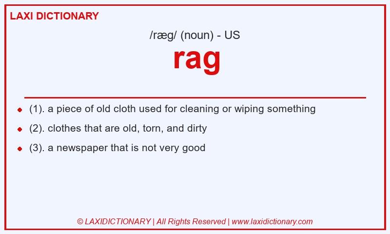 Definition rag in American English