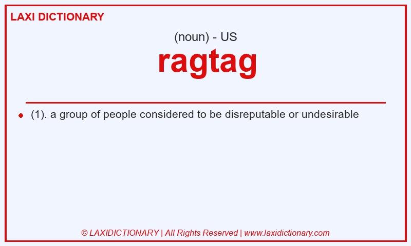 Definition ragtag in American English