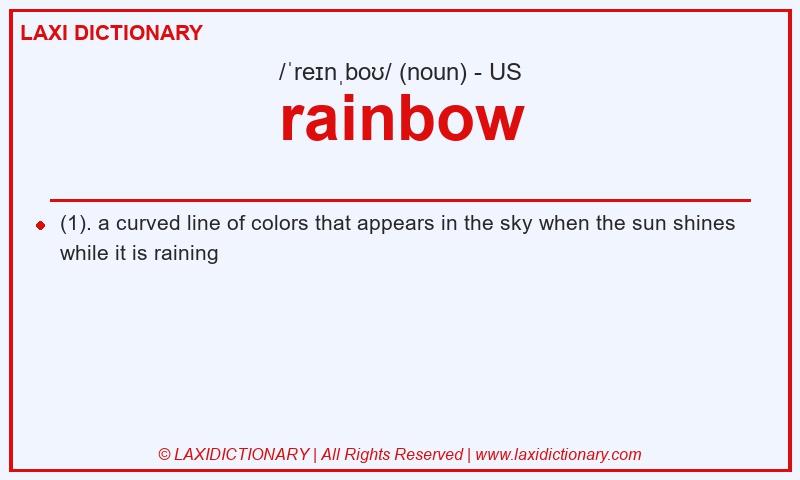 Definition rainbow in American English