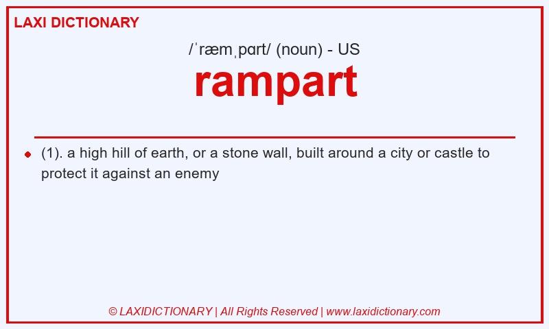 Definition rampart in American English