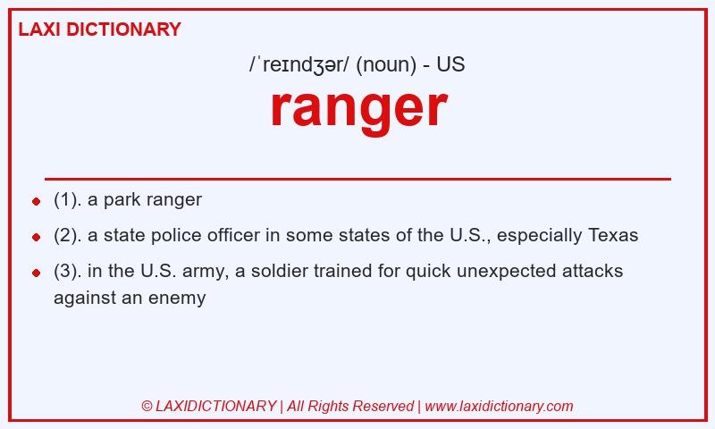 Definition ranger in American English