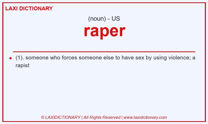 Definition raper in American English