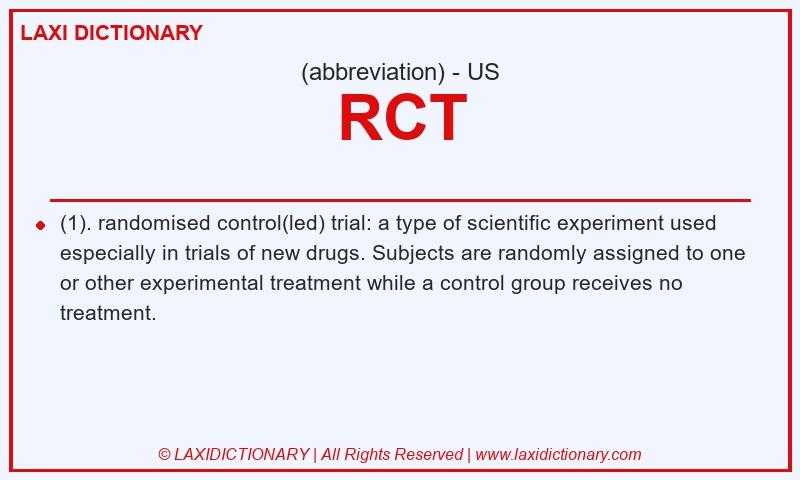 Definition RCT in American English
