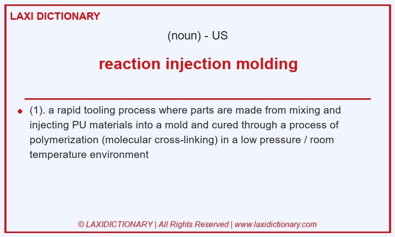 Definition reaction injection molding in American English
