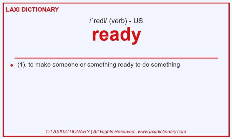 Definition ready in American English
