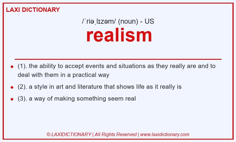 Definition realism in American English