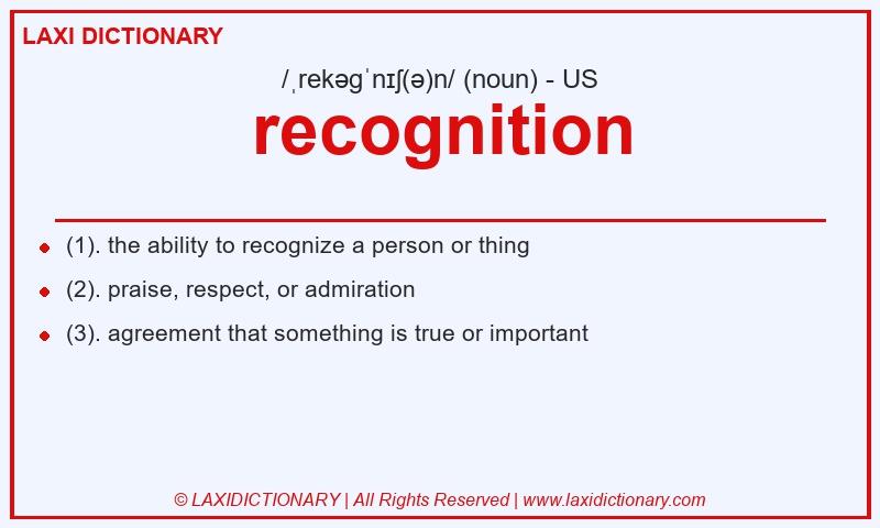 Definition recognition in American English