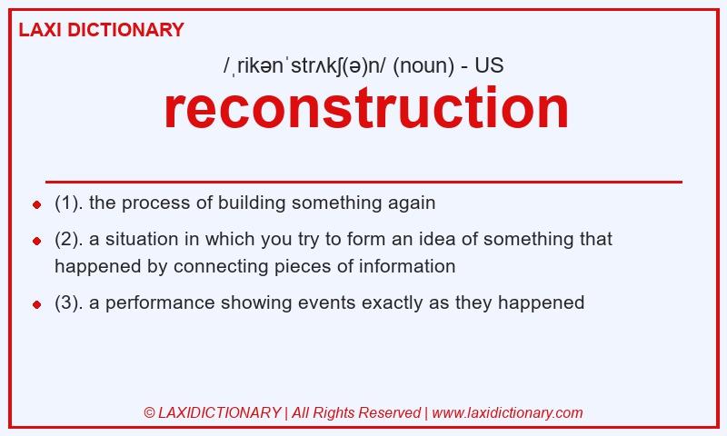 Definition reconstruction in American English