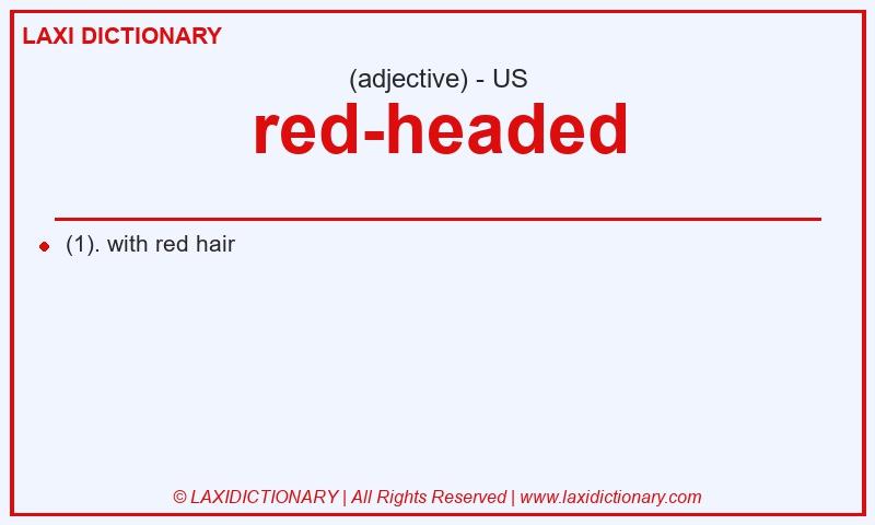 Definition red-headed in American English