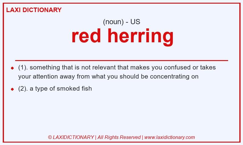 Definition red herring in American English