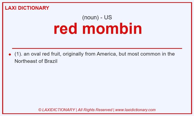 Definition red mombin in American English