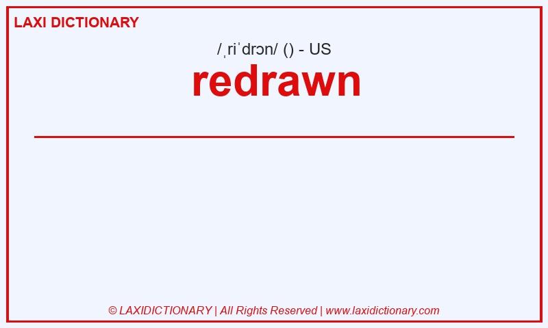 Definition redrawn in American English
