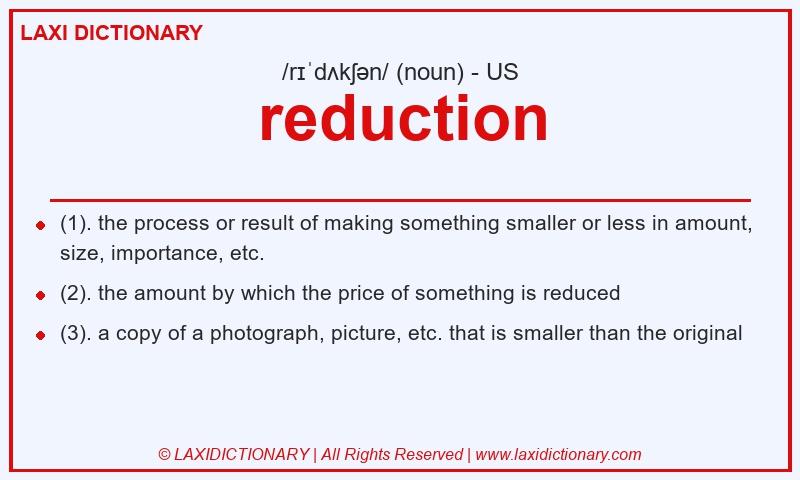 Definition reduction in American English