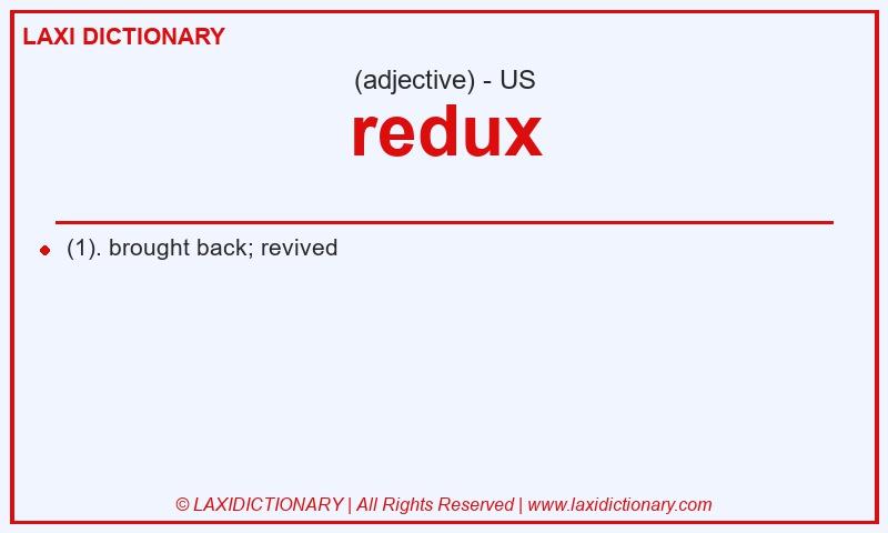 Definition redux in American English