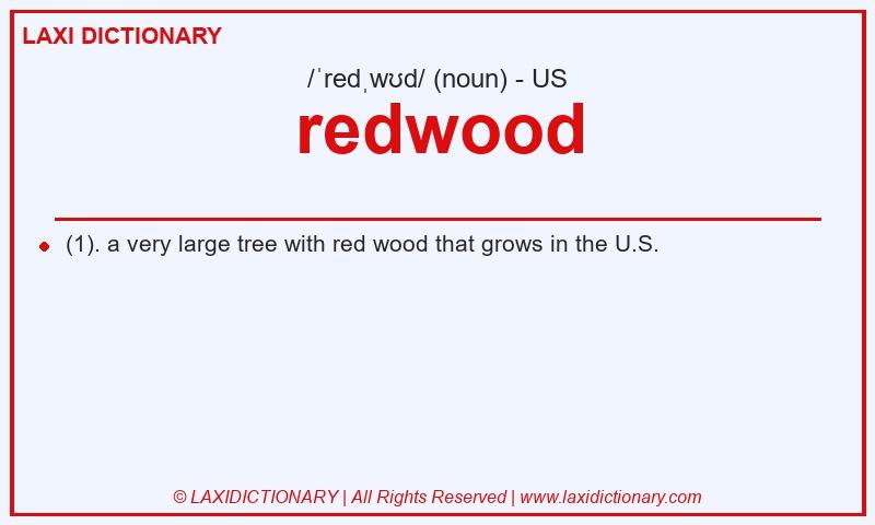 Definition redwood in American English