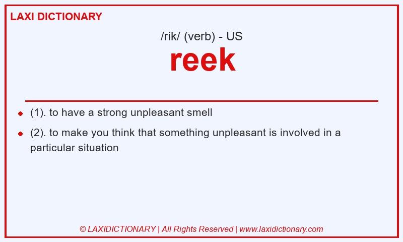Definition reek in American English