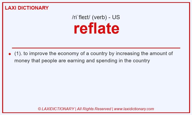 Definition reflate in American English