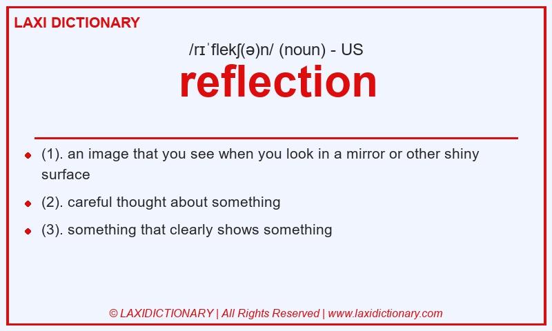 Definition reflection in American English