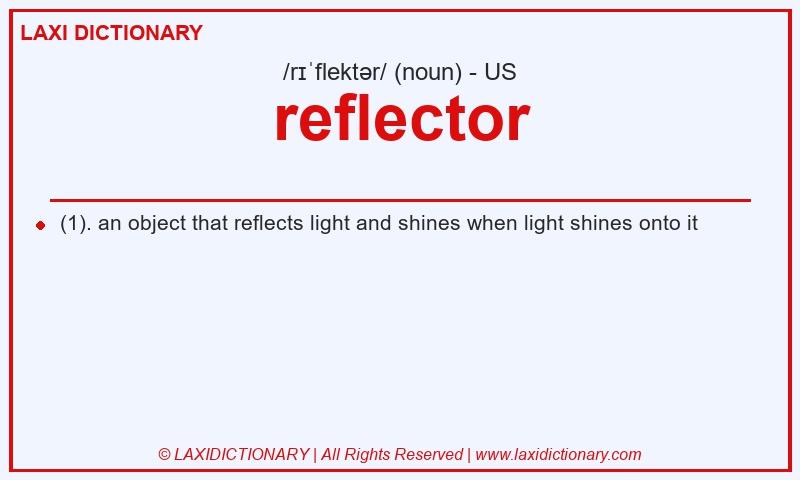 Definition reflector in American English