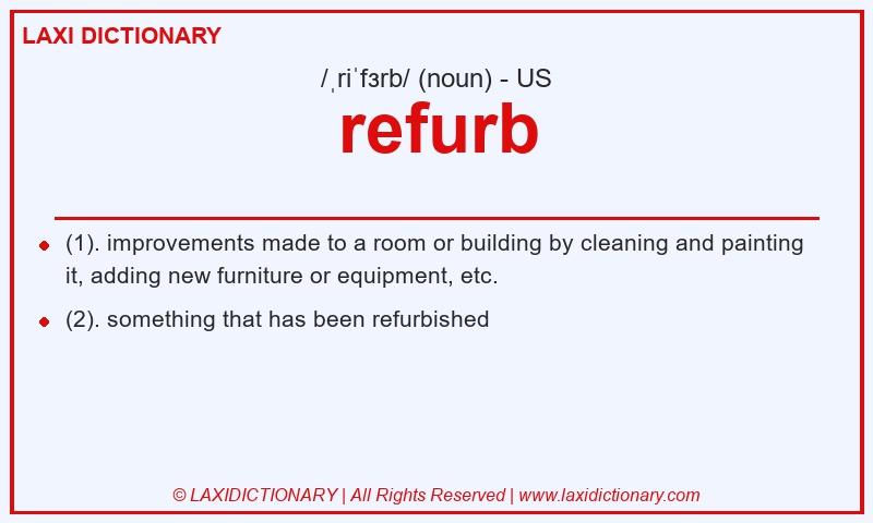 Definition refurb in American English