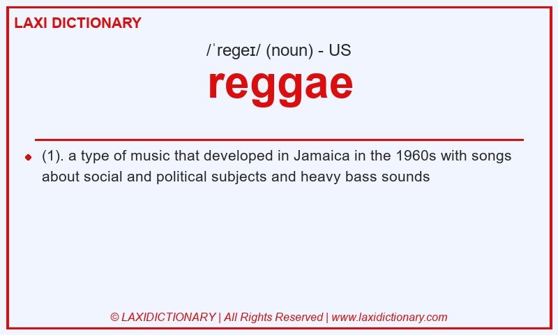 Definition reggae in American English