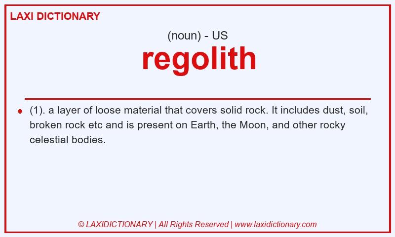 Definition regolith in American English